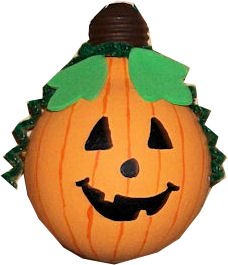 How to Make a Pumpkin Out of a Light Bulb