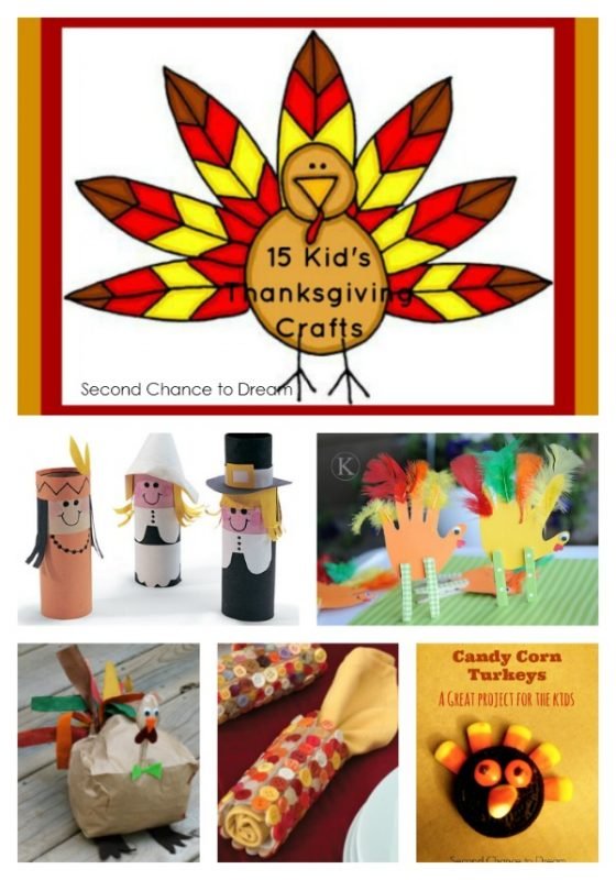 Second Chance to Dream: 15 Kids Thanksgiving Crafts