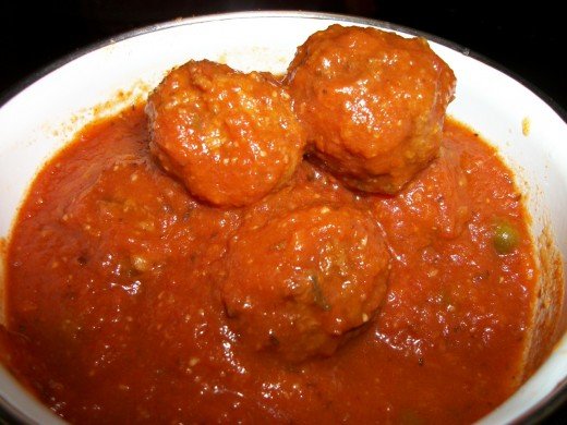 Meatballs in Marinara with capers
