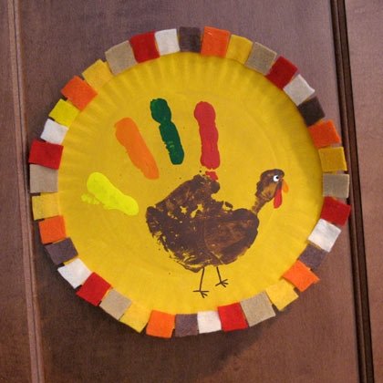 Framed Handprint Turkey
