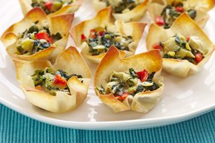 Warm Spinach & Artichoke Cups recipe