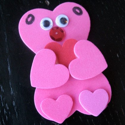 Foam Heart Bear