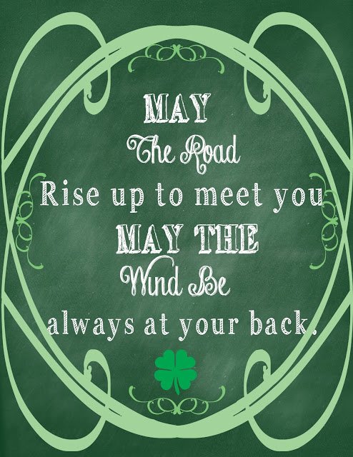 Second Chance to Dream: St. Patrick's Day Chalkboard Printable #stpatricksday #freeprintable