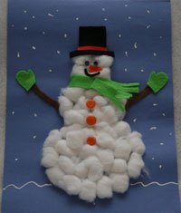 snowman craft for kids