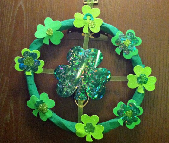 Second Chance to Dream: DIY Dollar Store St. Patricks Day Wreath