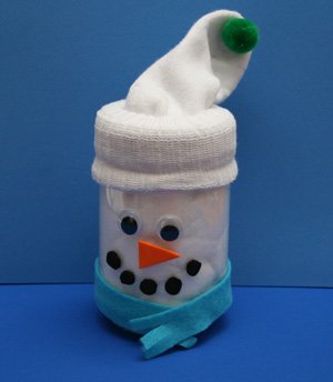 snowman jar craft