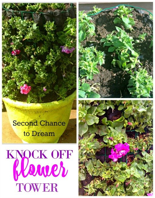 Second Chance to Dream: Knock off Flower Tower #containergardening