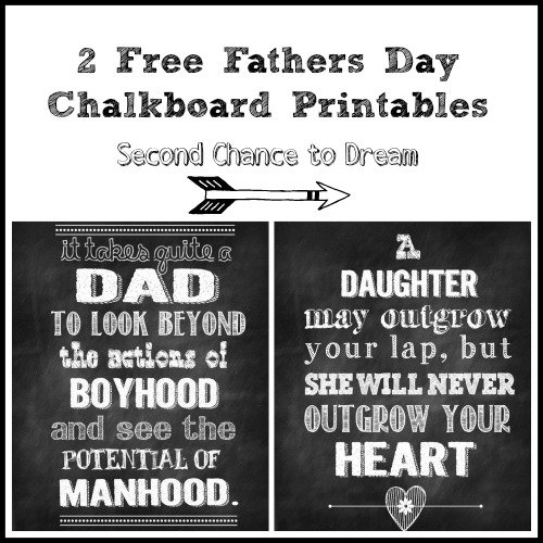 Second Chance to Dream: Printable Father's Day Gift Card #FathersDay #FREE #printables