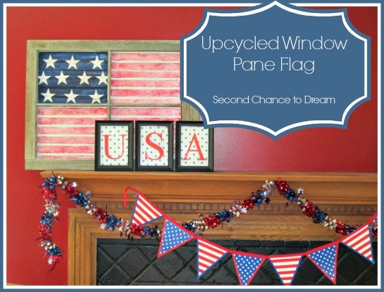 Second Chance to Dream: Upcycled Window Pane Flag