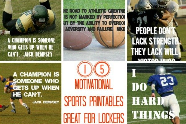 Second Chance to Dream: 15 Motivational Sports Printables