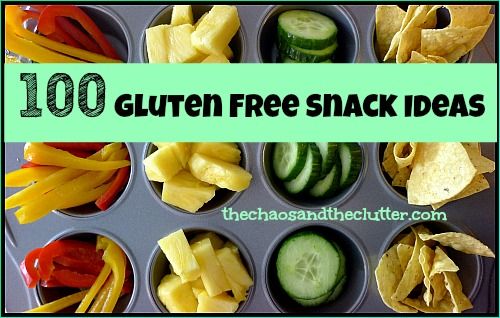 Printable List of Gluten Free Snack Ideas