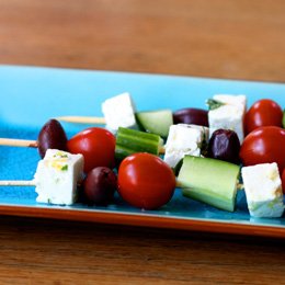 greek salad on a stick