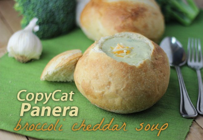 Have you always wanted to make the Broccoli Cheddar Soup from Panera? Try this recipe, you'll love it and it hits the mark: CopyCat Panera Broccoli Cheddar