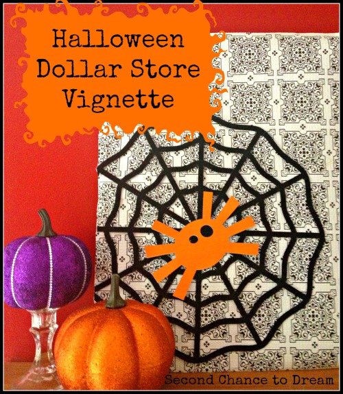 Second Chance to Dream: Halloween Dollar Store Vignette