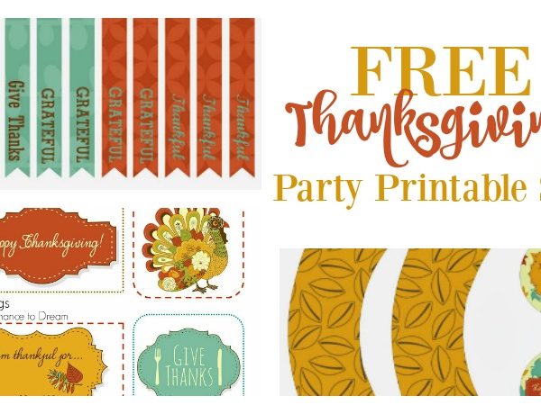 Second Chance to Dream: Free Thanksgiving Party Printables Set 2 #Thanksgiving #partyprintables