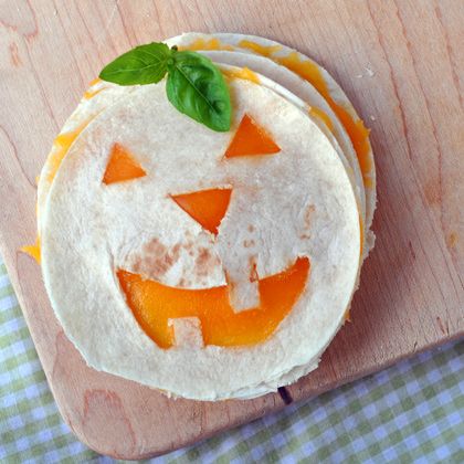 Jack O Lantern Quesadilla