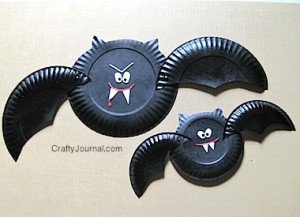 Crafty Journal - Paper Plate Vampire Bat