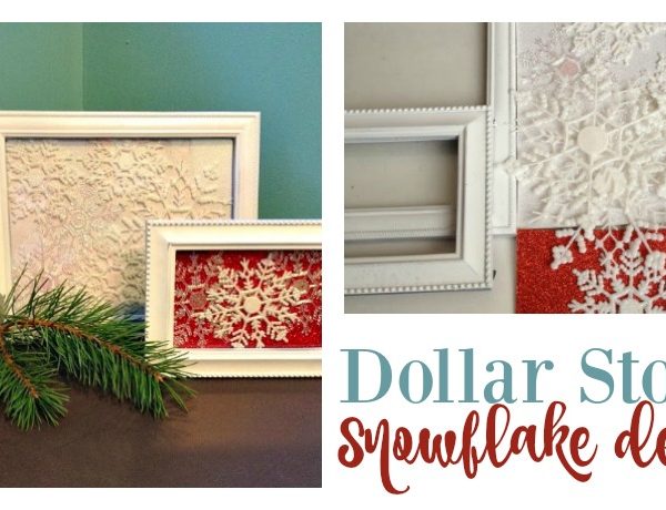 Second Chance to Dream; Dollar Store Snowflake Art #dollarstore #DIY #snowflake