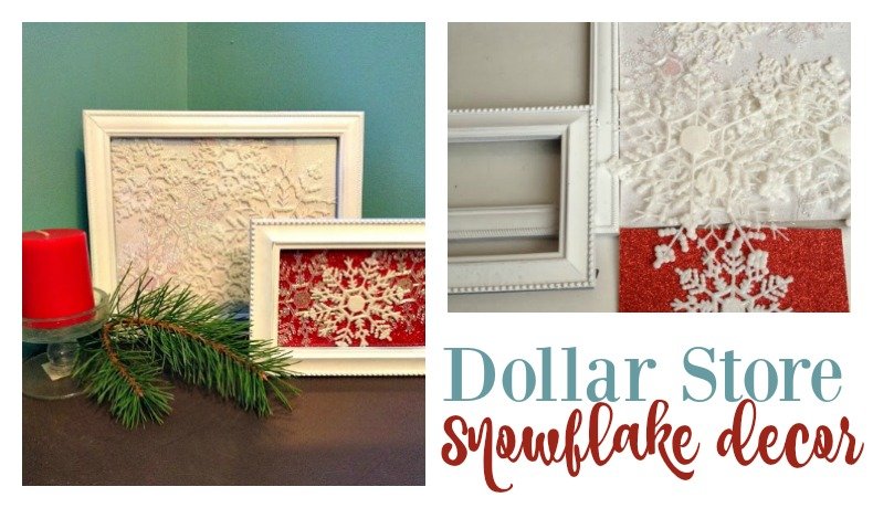 Second Chance to Dream; Dollar Store Snowflake Art #dollarstore #DIY #snowflake
