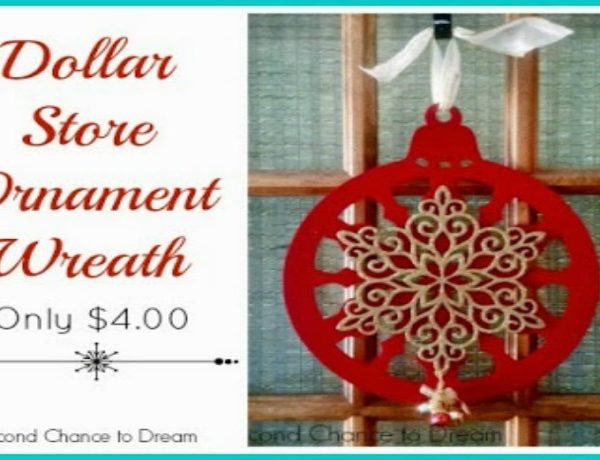 Second Chance to Dream: Dollar Store Ornament Wreath