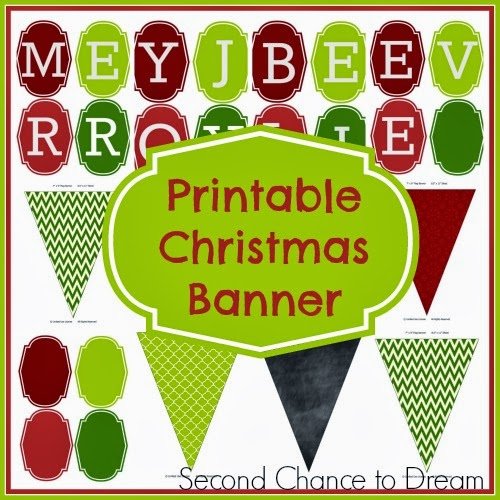 Second Chance to Dream Free Printable Christmas Banner