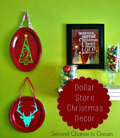 Second Chance to Dream DIY Dollar Store Christmas Decor #dollarstorecrafts #diychristmas