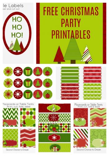 Second Chance to Dream: Free Christmas Party Printables