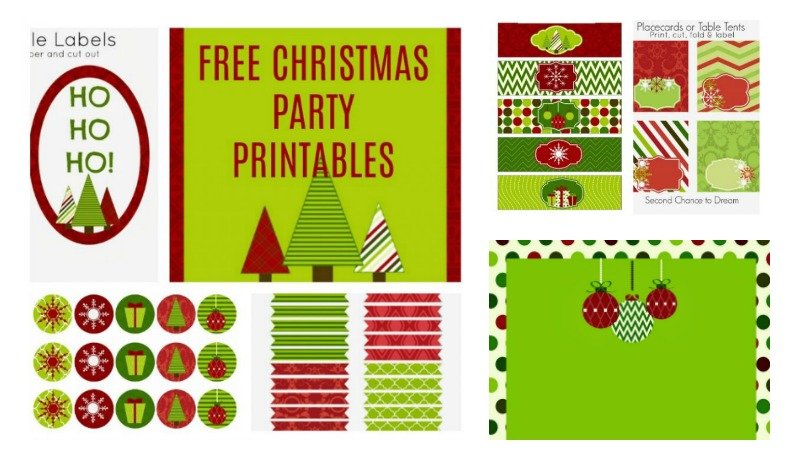 Second Chance to Dream: Free Christmas Party Printables #Christmas #Partyprintables #Free