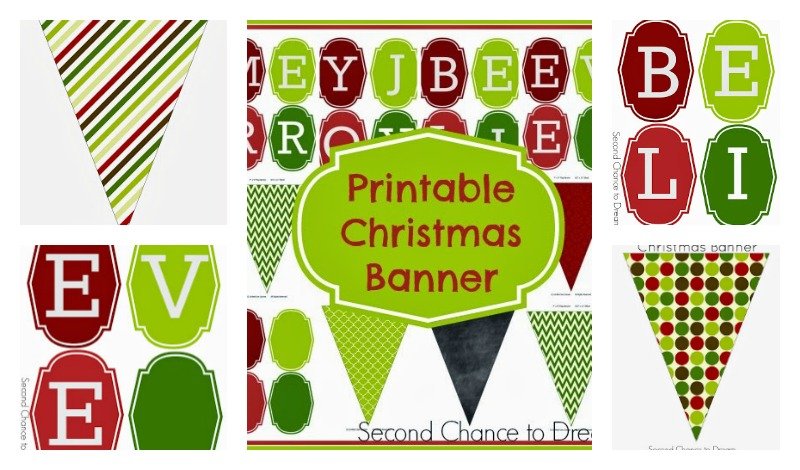 Second Chance to Dream: Printable Christmas Banner #Christmas