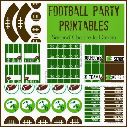 Second Chance to Dream: Football Party Printables