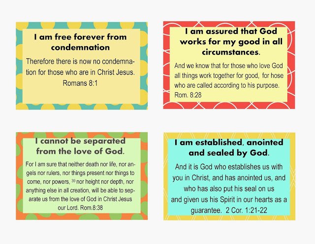 Second Chance to Dream: Who I am in Christ Scripture Cards #whoIaminChrist #freeprintables