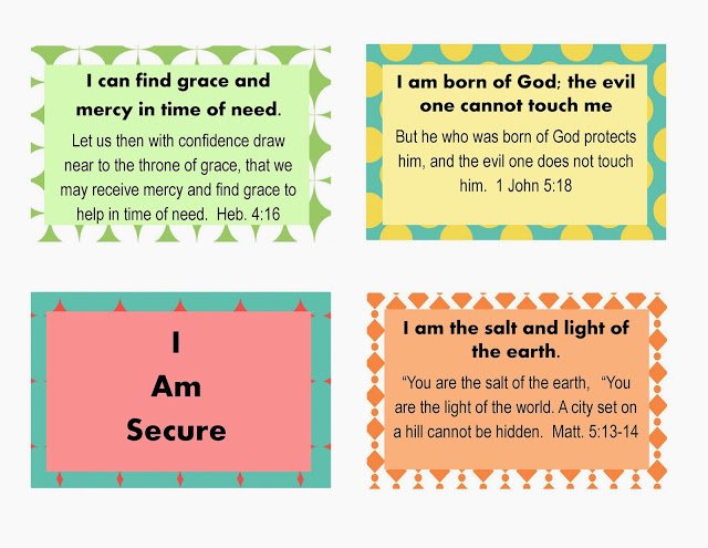 Second Chance to Dream: Who I am in Christ Scripture Cards #whoIaminChrist #freeprintables