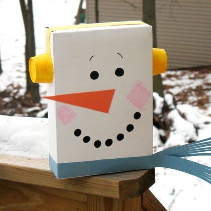 Cereal Box Snowman