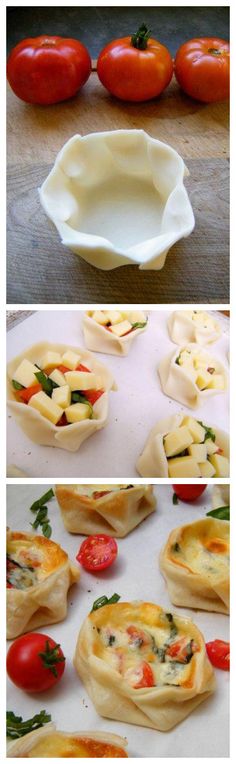 Canastitas Caprese