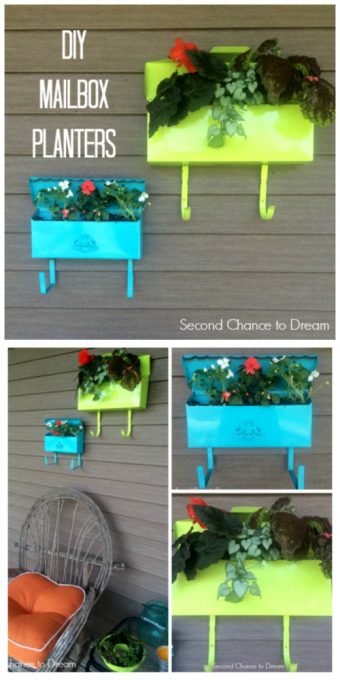 Second Chance to Dream: DIY Mailbox Planters #diygarden #gardening