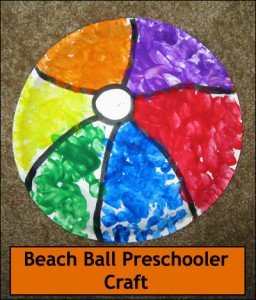 Beach Ball Preschooler Craft from Gummy Lump