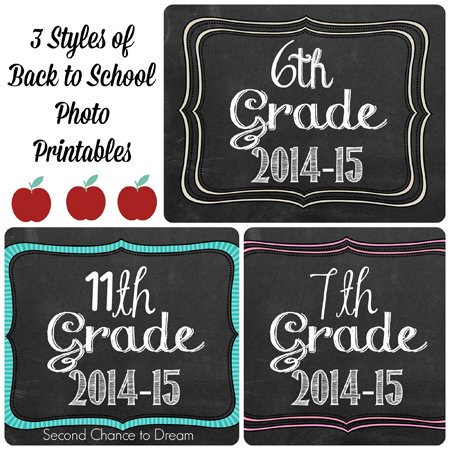 Second Chance to Dream: Back to School Photo Printables.