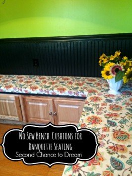 Second Chance to Dream: No Sew Bench Cushion for Banquette Seating