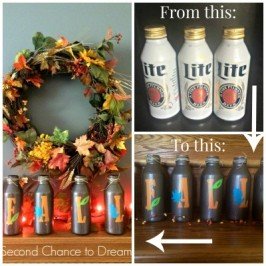 Second Chance to Dream: Fall Beer Bottle Upcycle