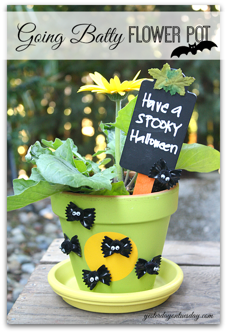 DIY Going Batty Flower Pot