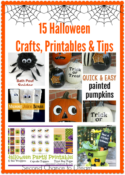 Second Chance to Dream: 15 Halloween Crafts, Printables & Tips #halloween