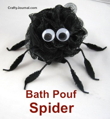 Bath Pouf Spider by Crafty Journal