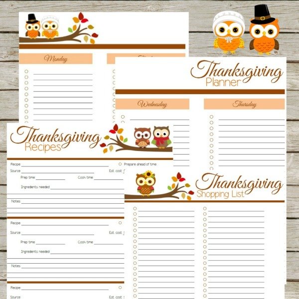 Free Thanksgiving Planner
