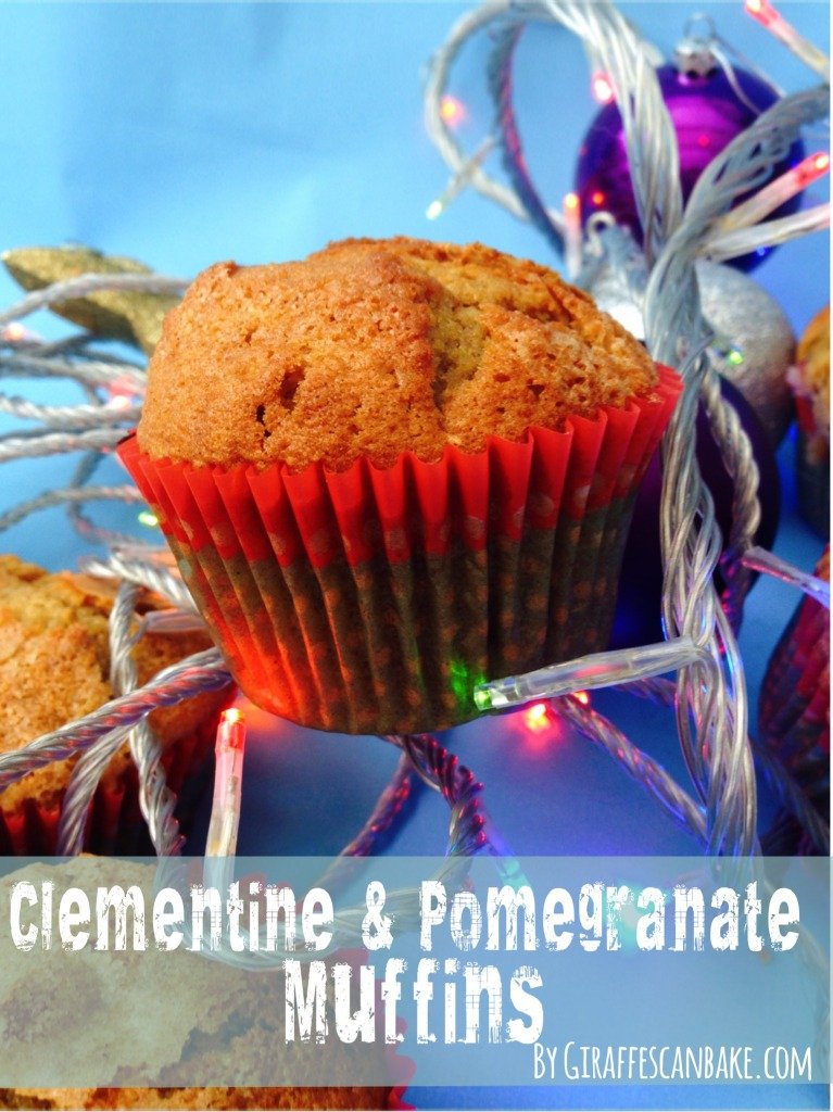 Clementine and Pomegranate Muffins
