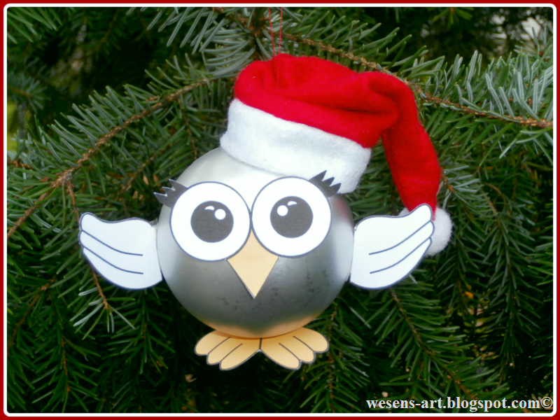ChristmasOwls wesens-art.blogspot.com