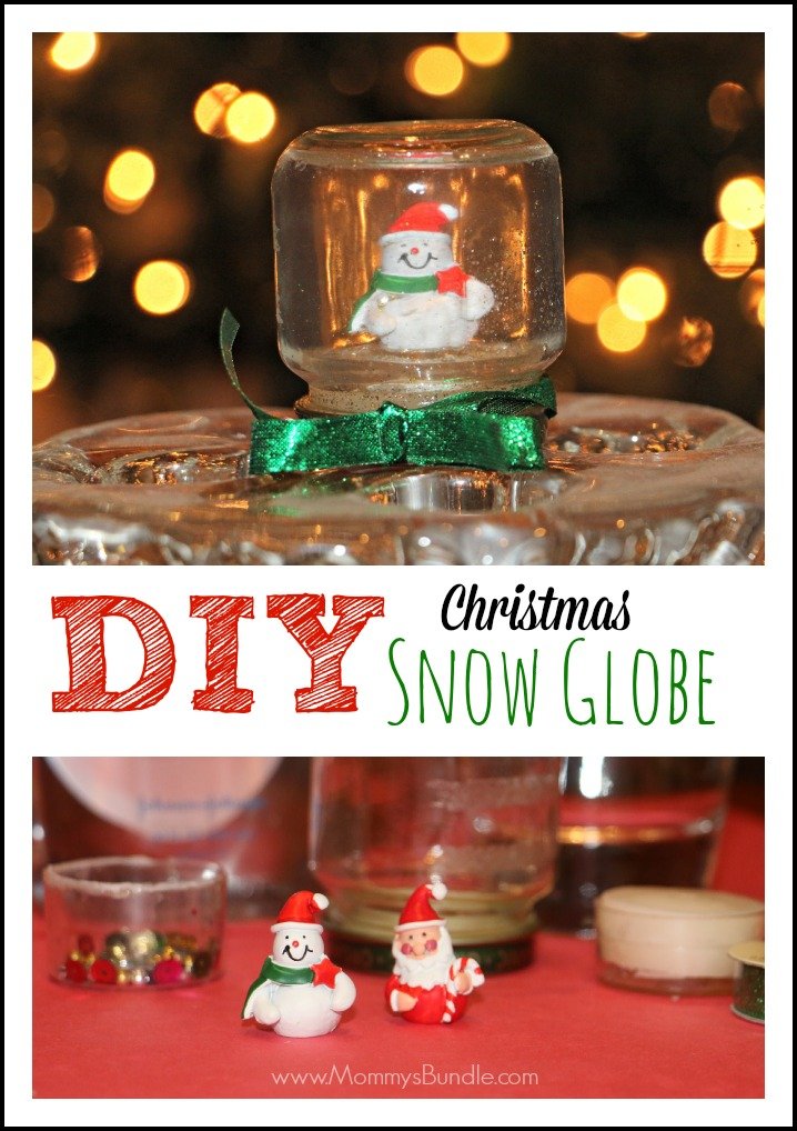 DIY christmas snow globe