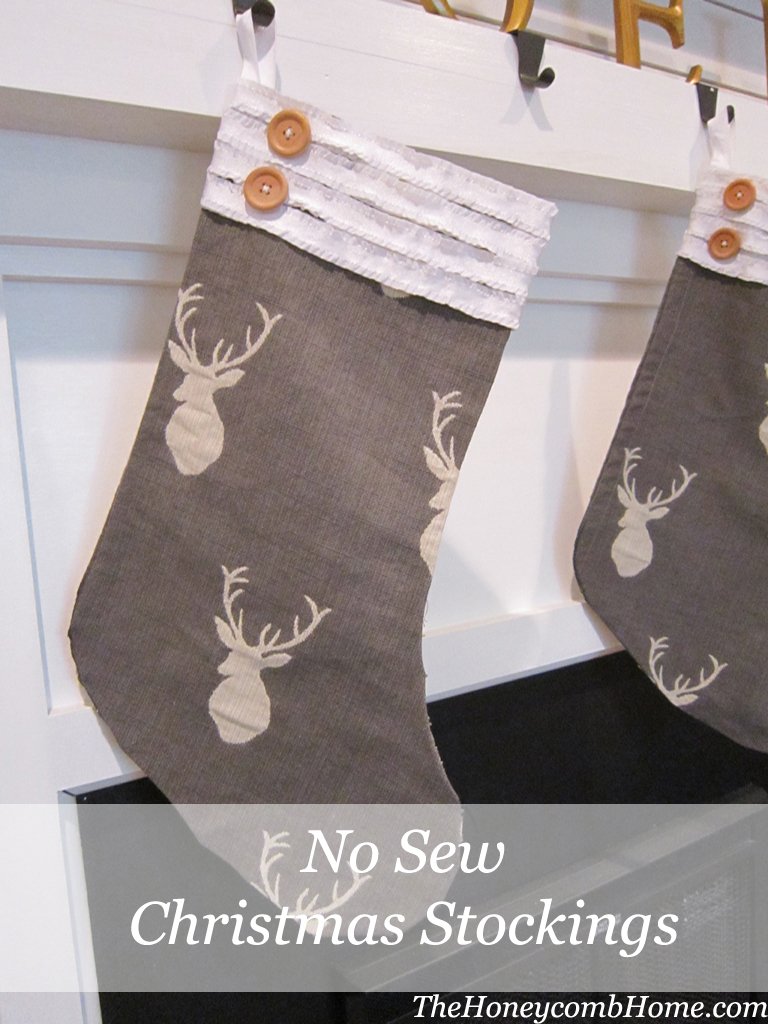 No Sew Christmas Stocking