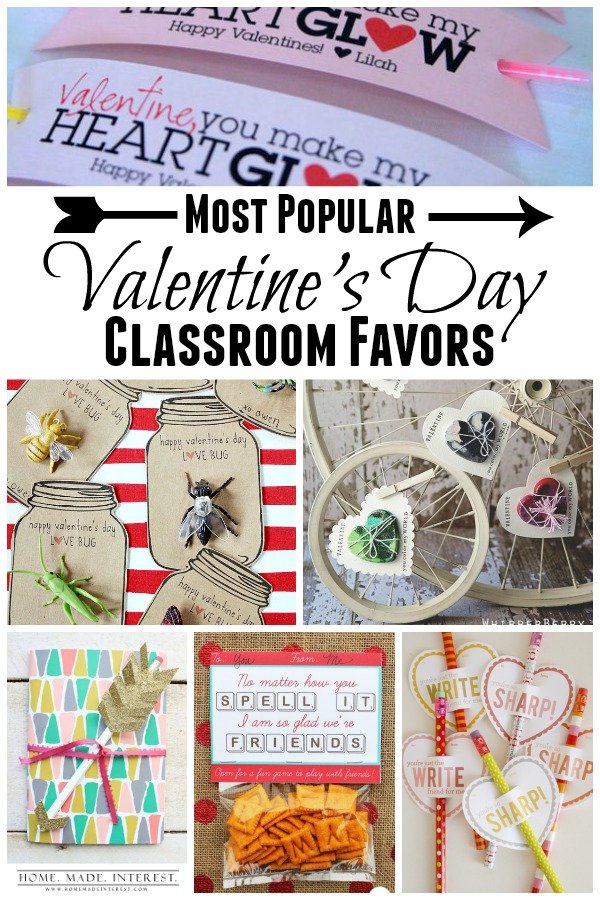 The most popular Valentine’s Day favors are right here. Need a few ideas for your kids' Valentine's day classroom favors? We've rounded up easy Valentine's Day Favors that are simple and creative.