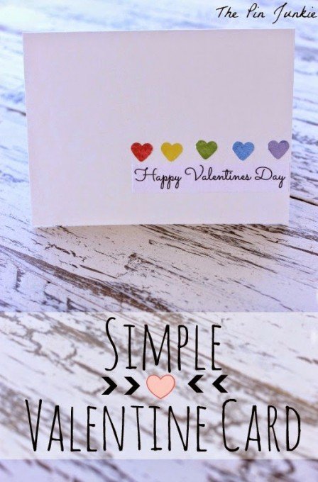 simple valentine card
