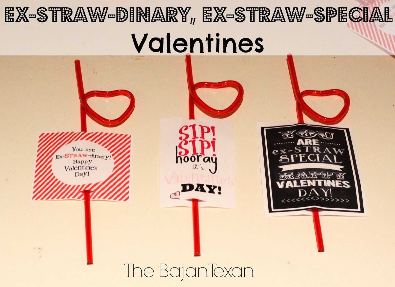 valentines using straws